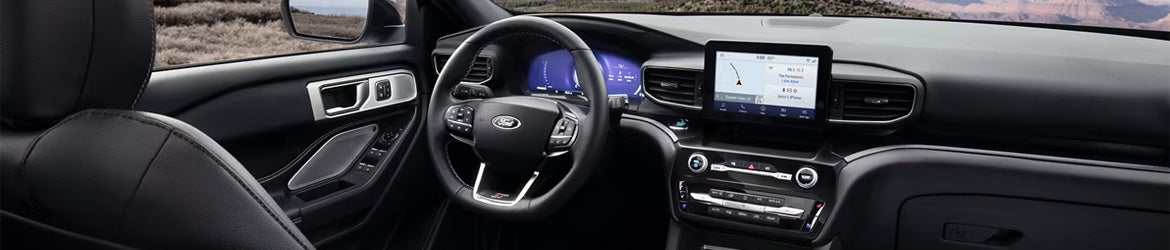 Blue Ford Explorer