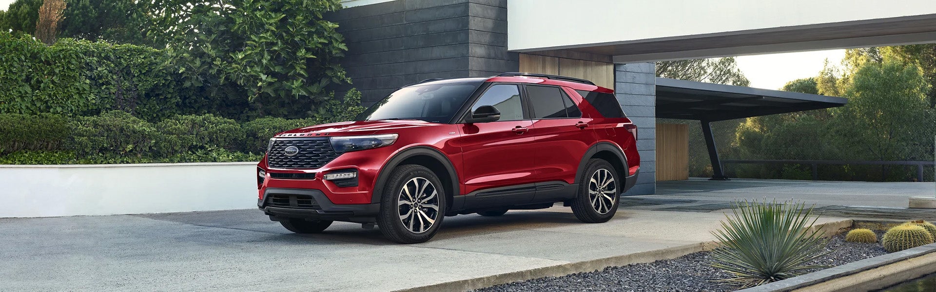 Blue Ford Explorer